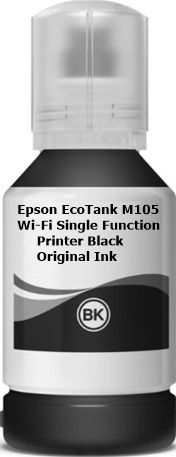 EPS Original Epson EcoTank M105 Wi-Fi Single Function Printer 140ML Black Ink Bottle-image-38