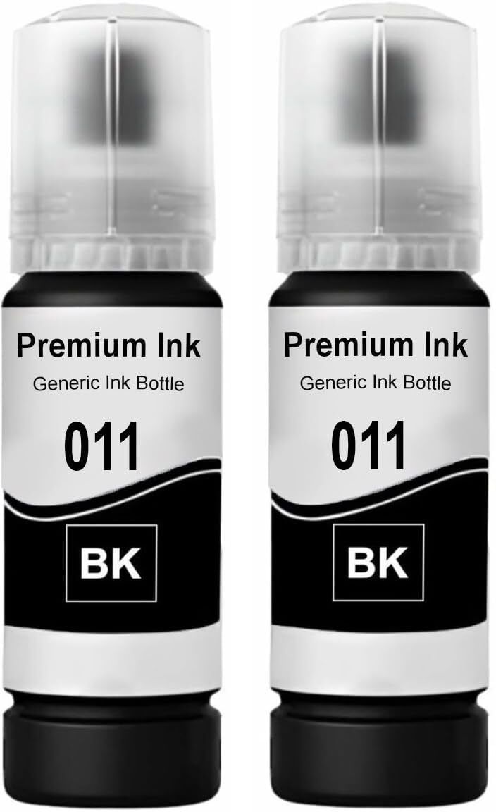Flicker 011 Refill Ink Compatible For L8180 and L8160 Printer 70ML X 2 Black Ink Bottle-image-18