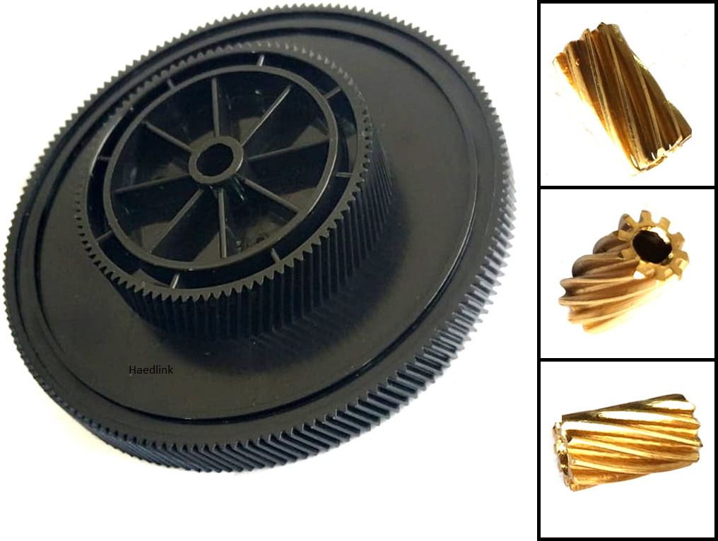 haedlink motor drive gear & motor pulley gear combo set h/p 1020, m1005, 2900 black ink toner
