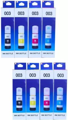 CHAWDA 003 Set 2 Pack Multicolor Black + Tri Color Combo Pack Ink Bottle-image-27