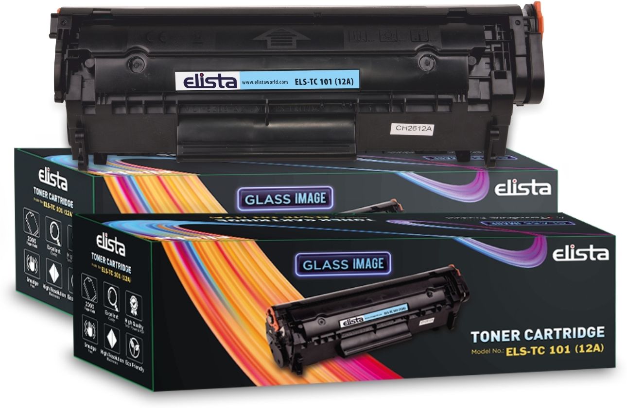 Elista 12A Toner Cartridge for HP Laserjet 1010/1012/1015/1018/1020/1022/1022N/1022NW Black Ink Toner