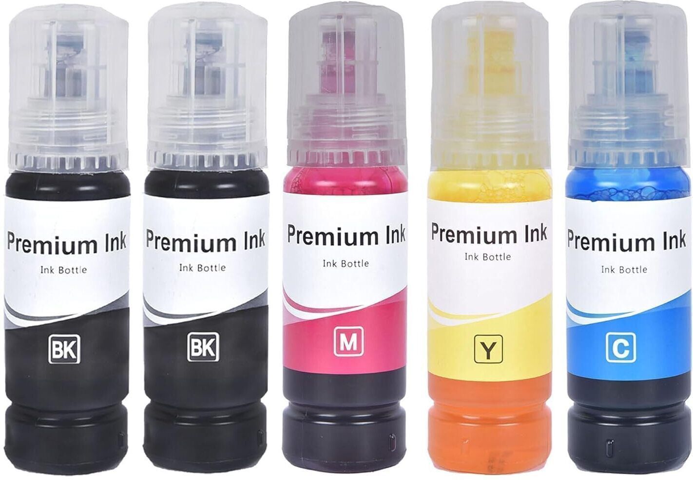 AWBZRKL 001 Refill Ink Compatible with EP 001,003,L3200,L3210, L3211, L3215,L3216,L3250 Black + Tri Color Combo Pack Ink Bottle-image-17