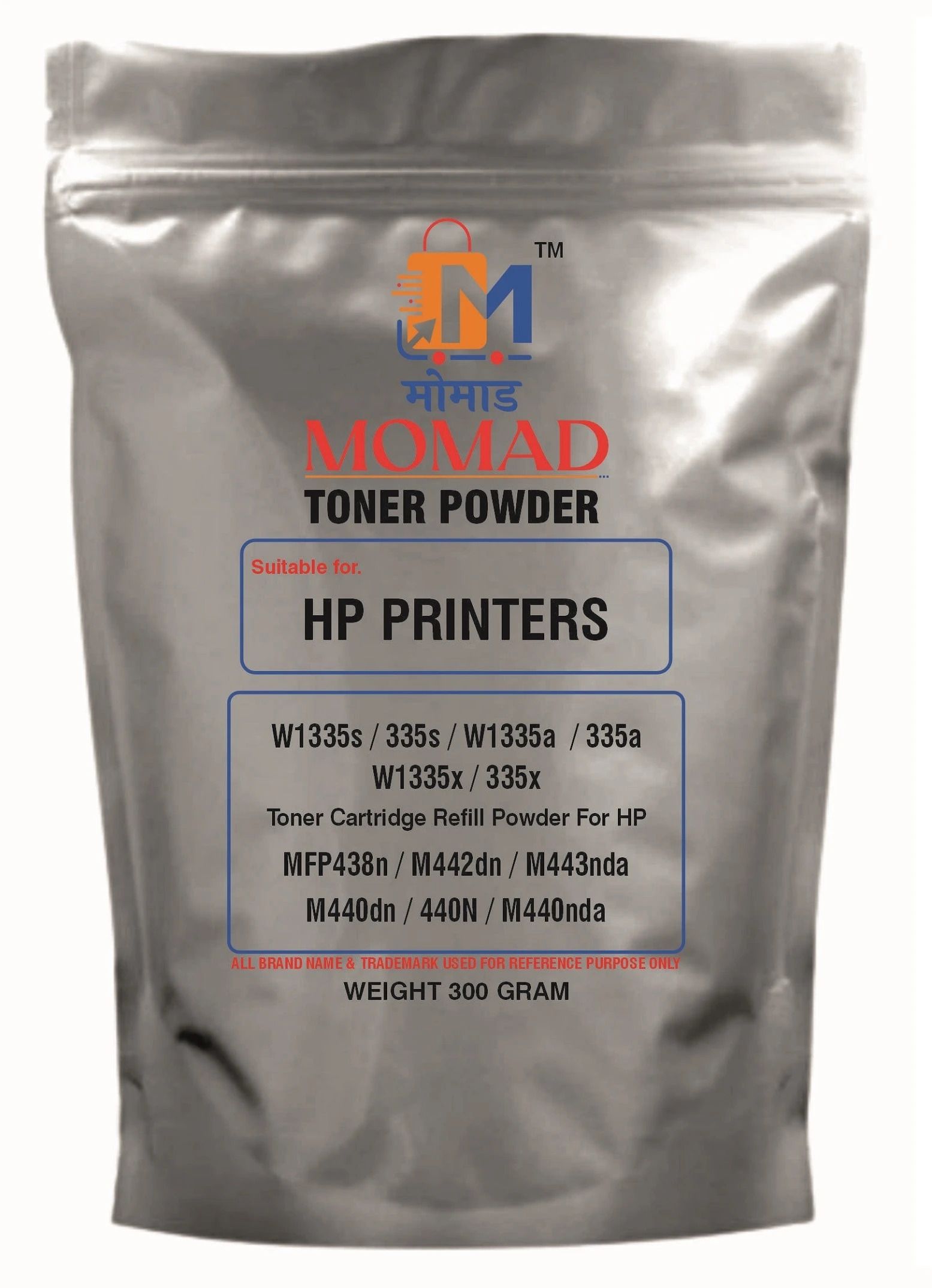 momad 335x toner powder compatible for hp laserjet mfp m438, m438dn printers (3oo gm) black ink toner powder