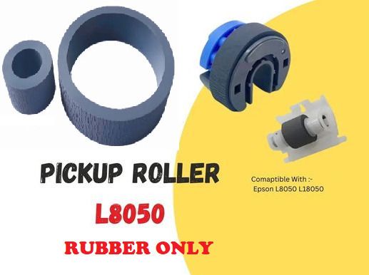 Haedlink Pickup Roller Rubber-Tire Set for EPSON EcoTank L8050 L18050 L8058 L18058 Black Ink Toner