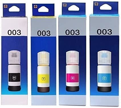 dheeru 003 Ink Bottle Pack Of 4 Black + Tri Color Combo Pack Ink Bottle-image-26