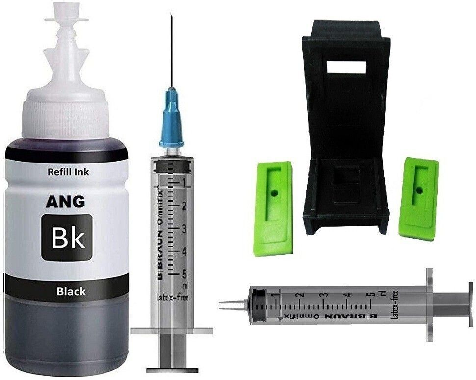 Ang Refill For HP 803 Black Ink Cartridge (100ml black 1 ink section tools 1) Black Ink Cartridge-image-12