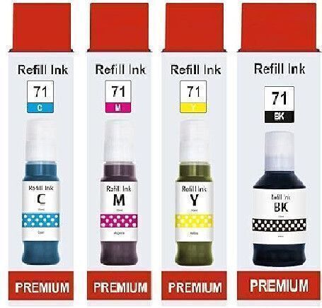 HNIZRKL GI 71 Ink for Canon G1020 G2020 G2021 G2060 G3020 G3730 G3770 G4770 Printer Black + Tri Color Combo Pack Ink Toner-image-5