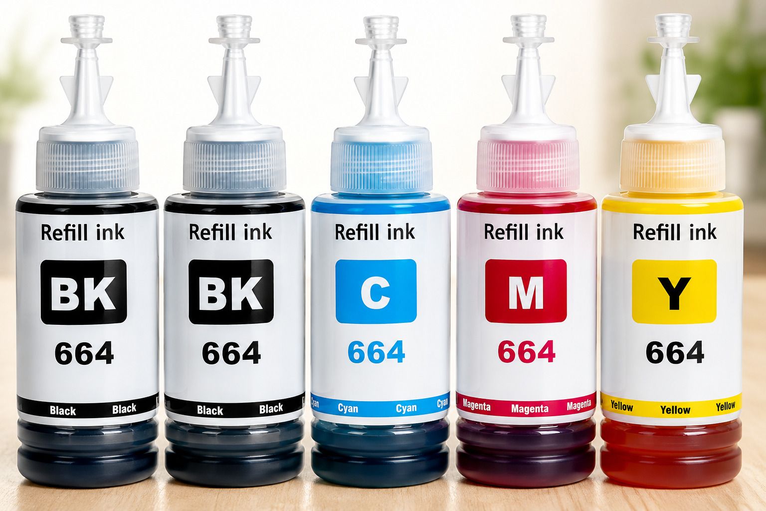 Corexa 664/673 Refill Ink Compatible For L130,L360,L380,L565,L405,L455,L485 Printer Black + Tri Color Combo Pack Ink Bottle-image-37