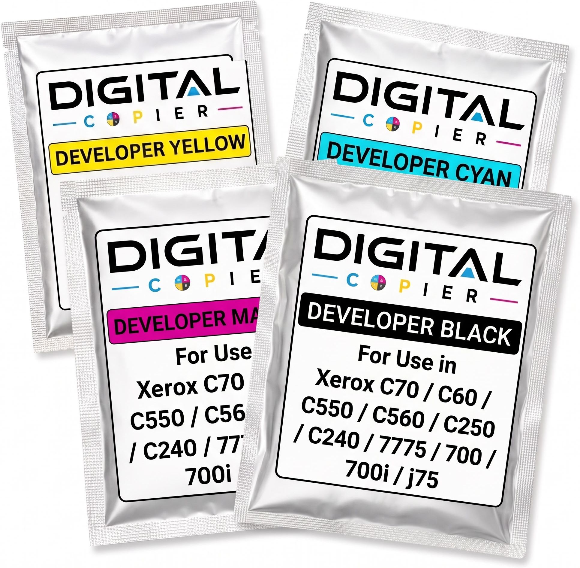 Digital Copier Compatible Xerox CMYK Developer Powder Set C70 Durable Quality Value Price Black + Tri Color Combo Pack Ink Cartridge-image-22