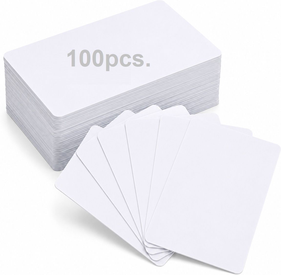 tequo Pack of 100Card PVC Inkjet Cards 800 Micron Glossy Double Side Printable White Ink Cartridge-image-20