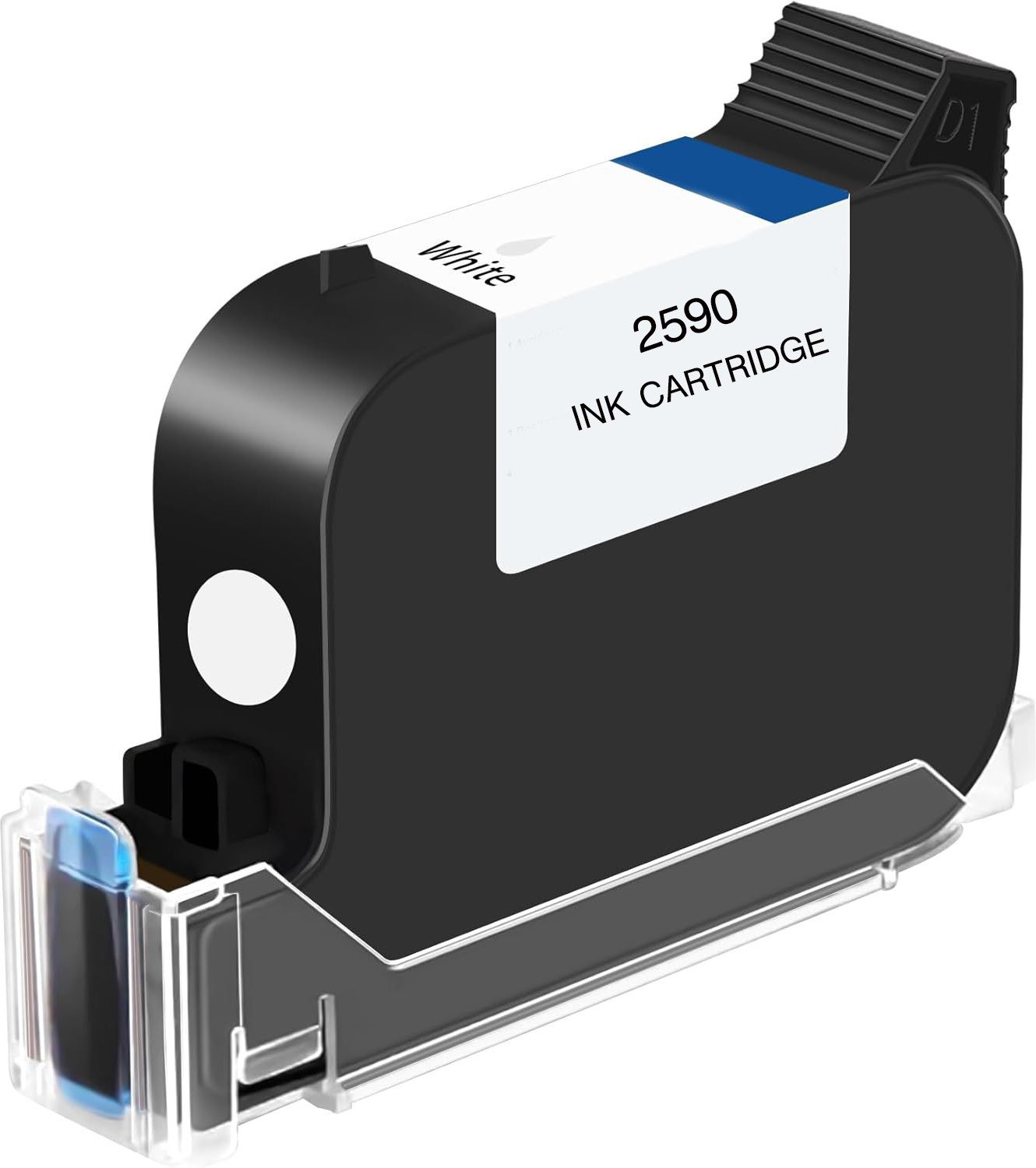 verena 2590 Solvent Black Ink Cartridge Compatible for Handheld Inkjet Printer 1 Inch White Ink Cartridge-image-36