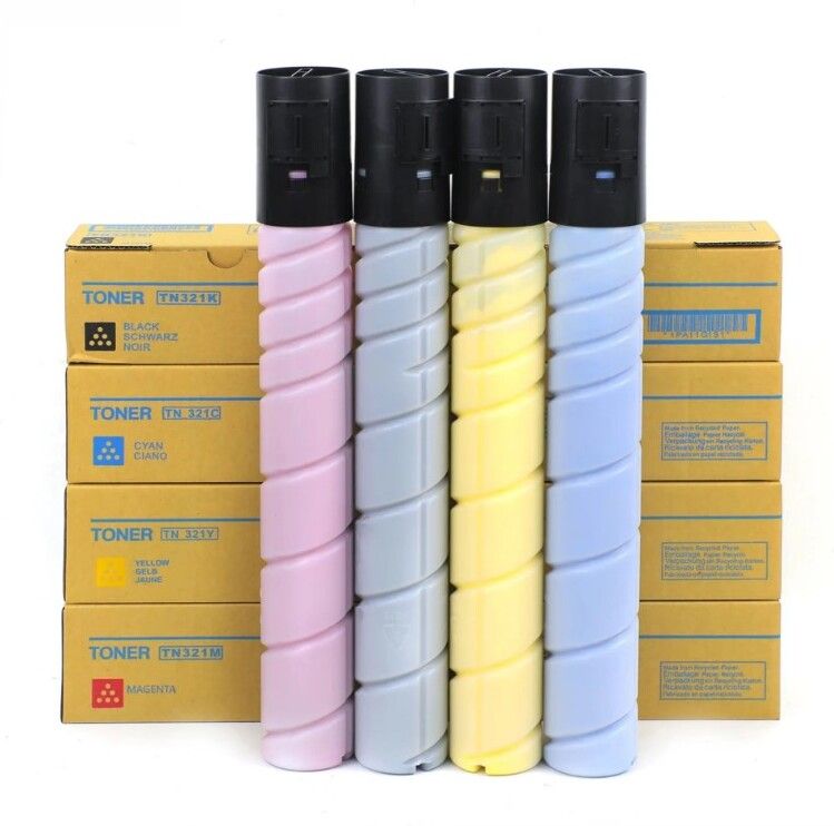 CNKED TN 321 Color-Set Compatible for Konica Minolta Bizhub C364 , C284 , C224 Black + Tri Color Combo Pack Ink Cartridge-image-3