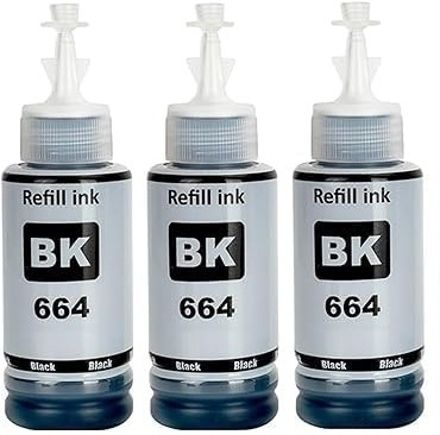 Corexa 664/673 Refill Ink Compatible For L130,L360,L380,L565,L405,L455,L485 Printer Black Ink Bottle-image-36
