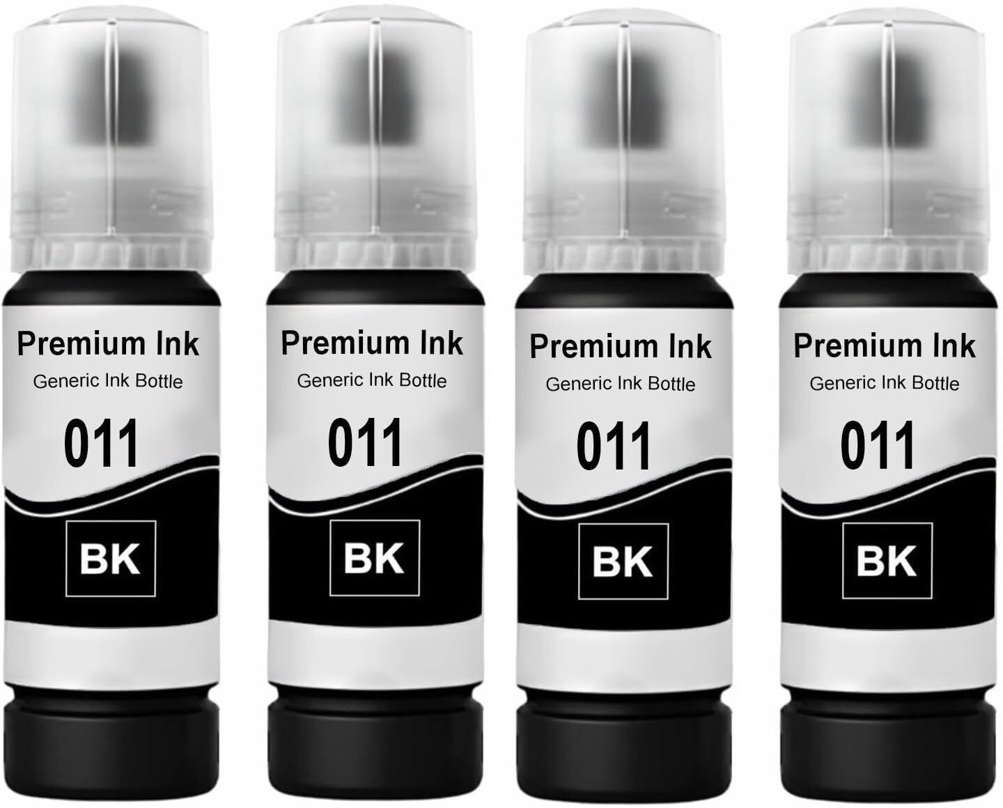 Flicker 011 Refill Ink Compatible For L8180 and L8160 Printer 70ML X 4 Black Ink Bottle-image-16