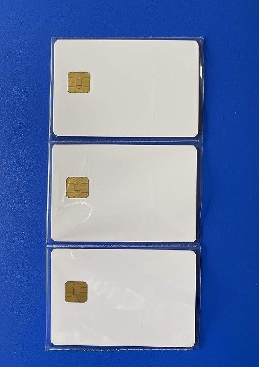 Salty PVC CHIP Card SLE/ISSI 4428 Contact IC Card for for Inkjet Printers Pack of 10 White Ink Cartridge-image-9