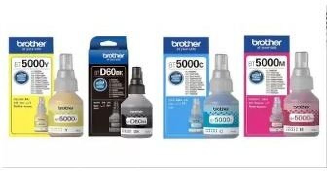 brother BT5000Y, BTD60BK, BT5000C, BT5000M Black + Tri Color Combo Pack Ink Bottle-picture-24