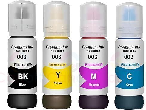 OPPQZRKL Refill Ink for L130, L360,L380,L361, L565, L210, L220, L310, L350, L355 Printer Black + Tri Color Combo Pack Ink Bottle-image-15