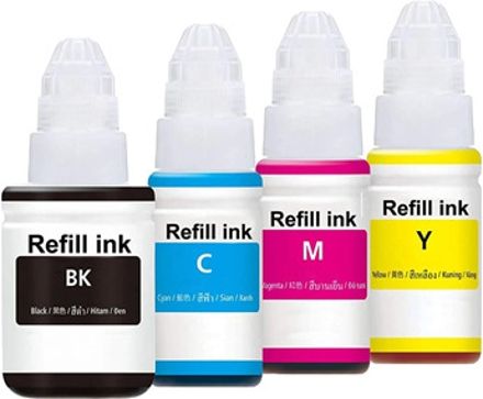 idev ink compatible for canon printer G1010,G2000,G2010,G2012,G3000,G3010,G3012,G4010 Black + Tri Color Combo Pack Ink Bottle-image-14
