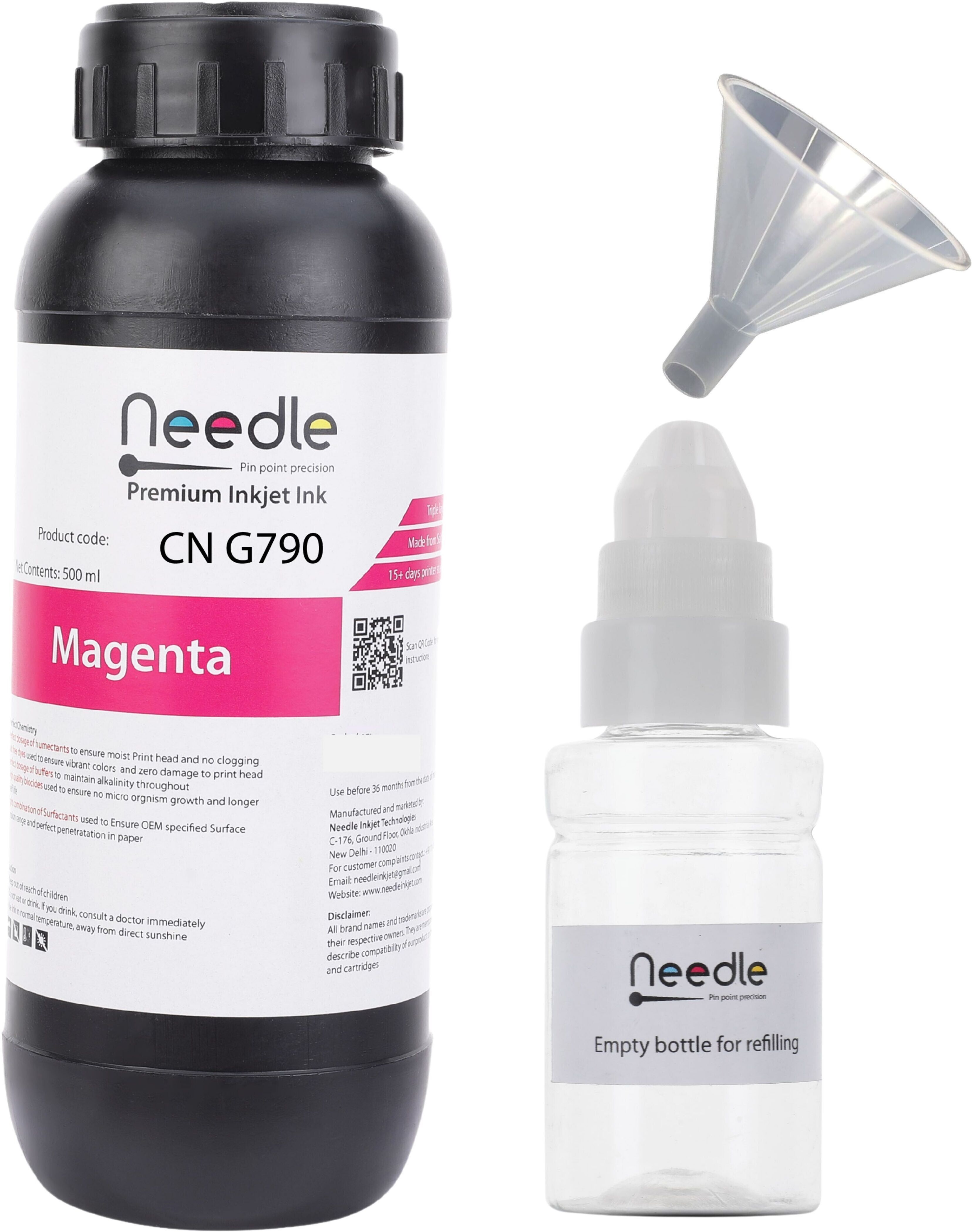 Needle GI 790 for G1010 G2000 G2002 G2010 G2012 G3000 G3010 G4000 Printers 70 gms Magenta Ink Bottle-image-42