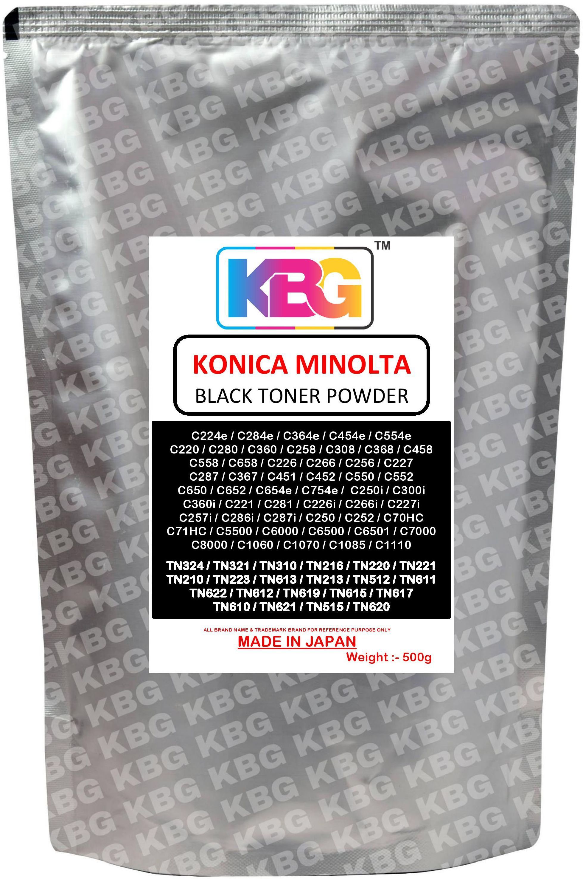 KBG For KONICA MINOLTA bizhub C224 C220 C258 C250i C266 C451 C70HC C6000 C1060 C1085 Black Ink Toner Powder-image-19