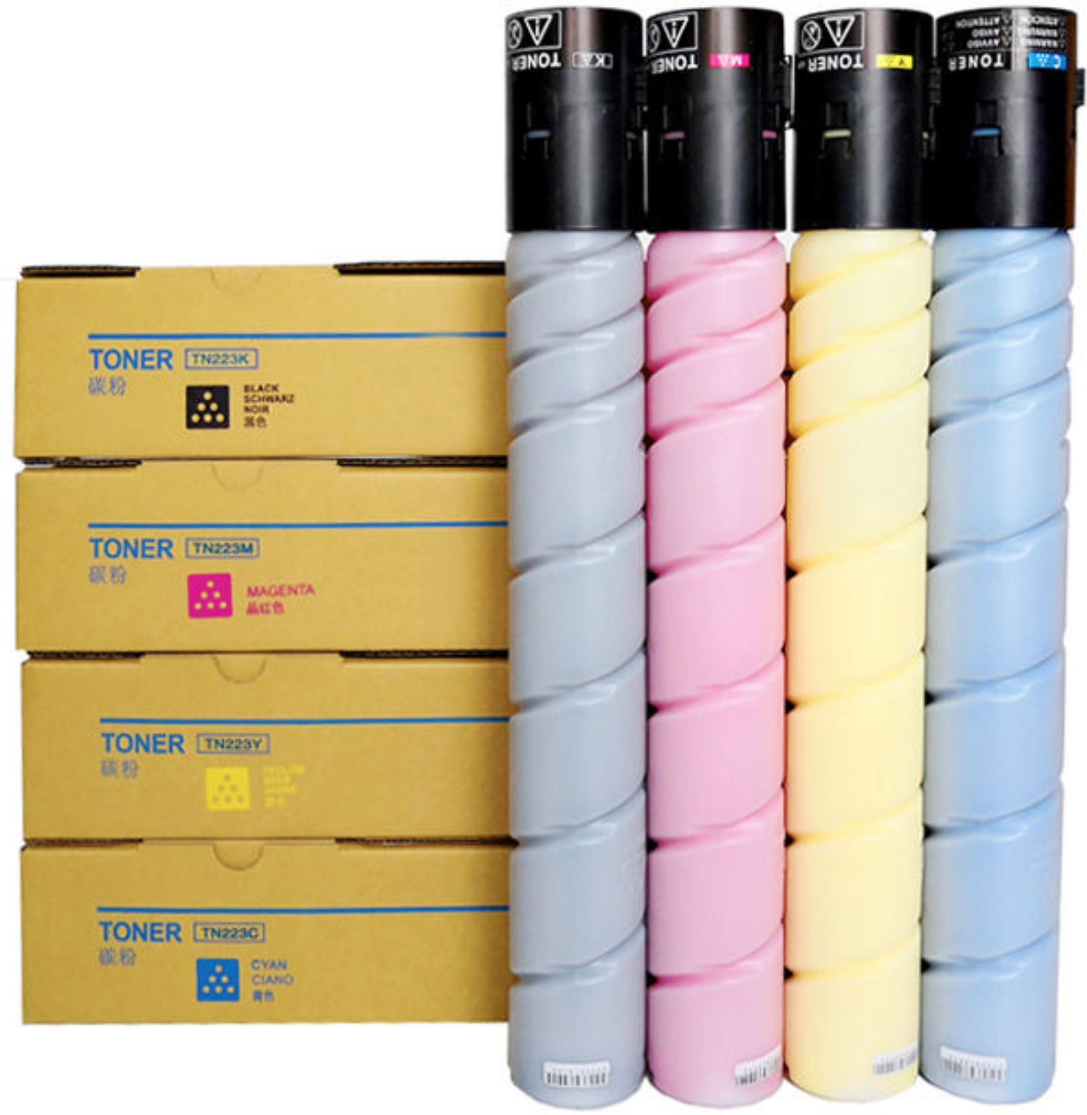STROPRINT ® TN-223 Toner Cartridge For Konica Minolta C226, C256, C266,C7222 Bizhub series Black + Tri Color Combo Pack Ink Toner-image-6