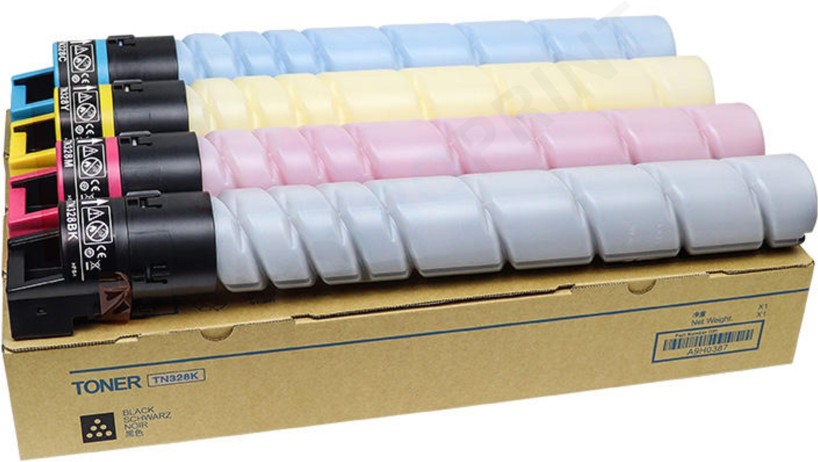 STROPRINT ® TN-328 Toner Cartridge For Konica Minolta C250i, c251i, C300i, C360i printers Black + Tri Color Combo Pack Ink Toner-image-46