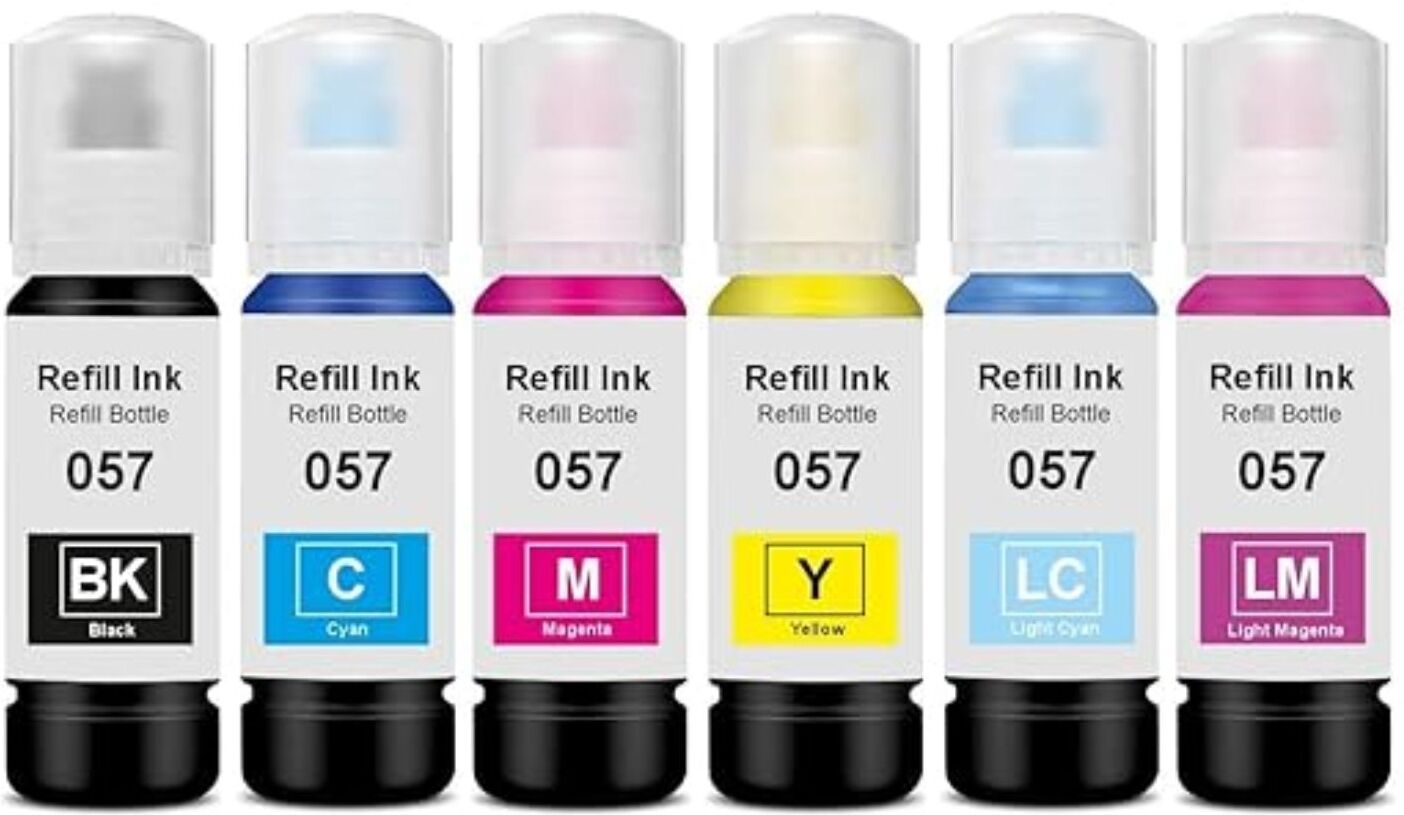 Globe Tech 057 Black + Tri Color Combo Pack Ink Bottle-image-45