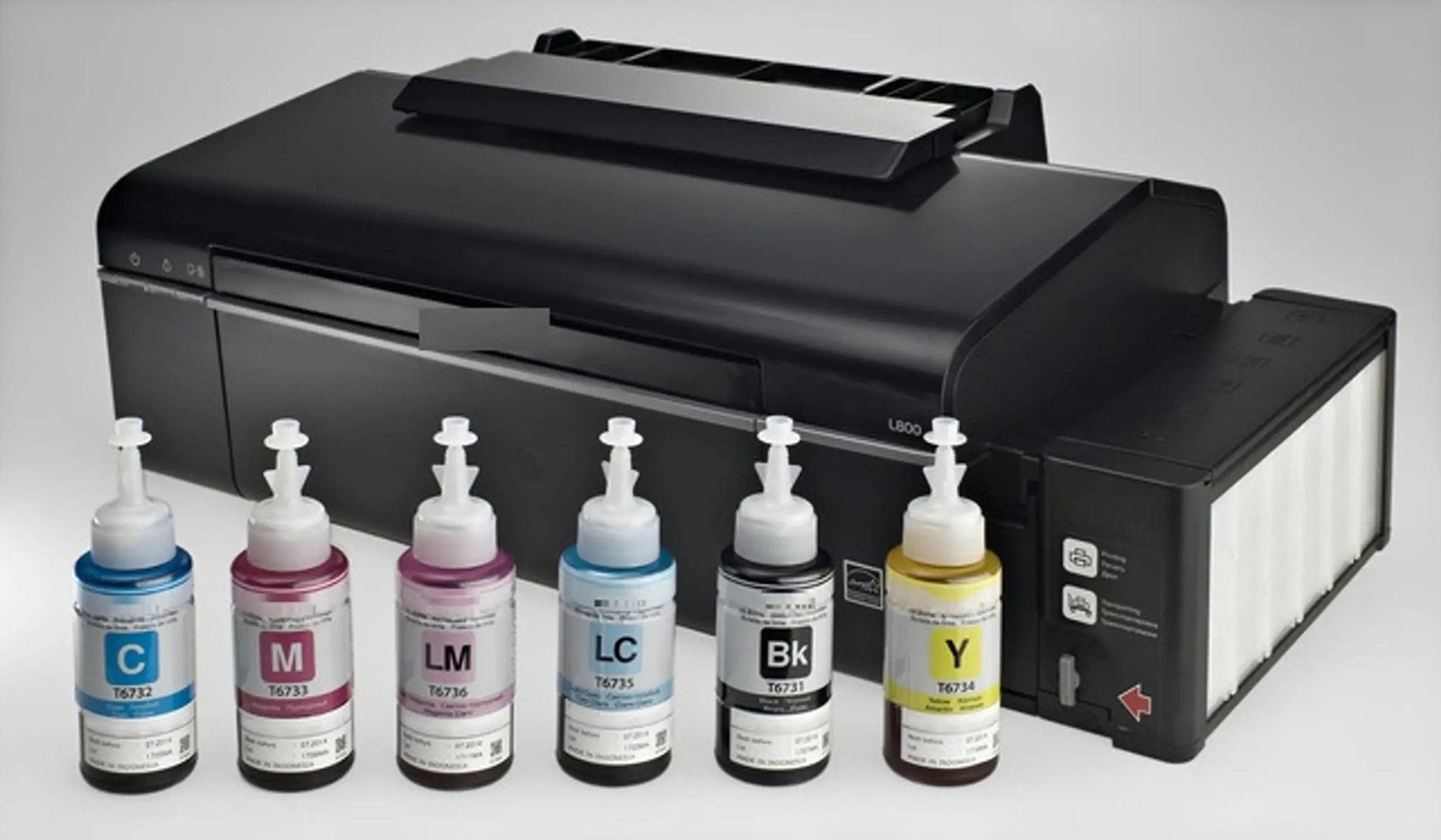 kalar 673 Printer Ink – Quick Dry & Vivid Print for Epson L800 L805 L810 Black + Tri Color Combo Pack Ink Bottle-image-21