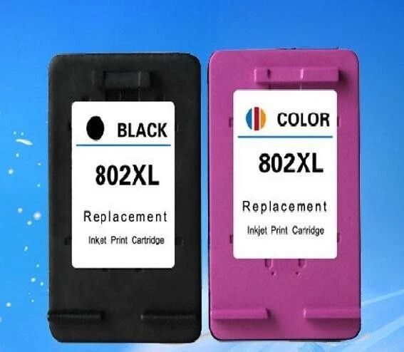 trendvision 802xl combo for use in deskjet 100,1010,1050,1510,2000,2050,3050 printers Black + Tri Color Combo Pack Ink Cartridge-image-20