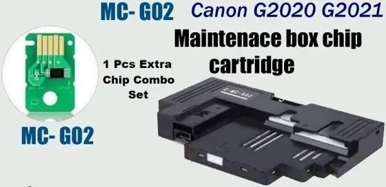HipponixTech MC-G02 Maintenance Box With Extra Chip For Cano.n G2020 G3020 G2160 G3160 Black Ink Cartridge