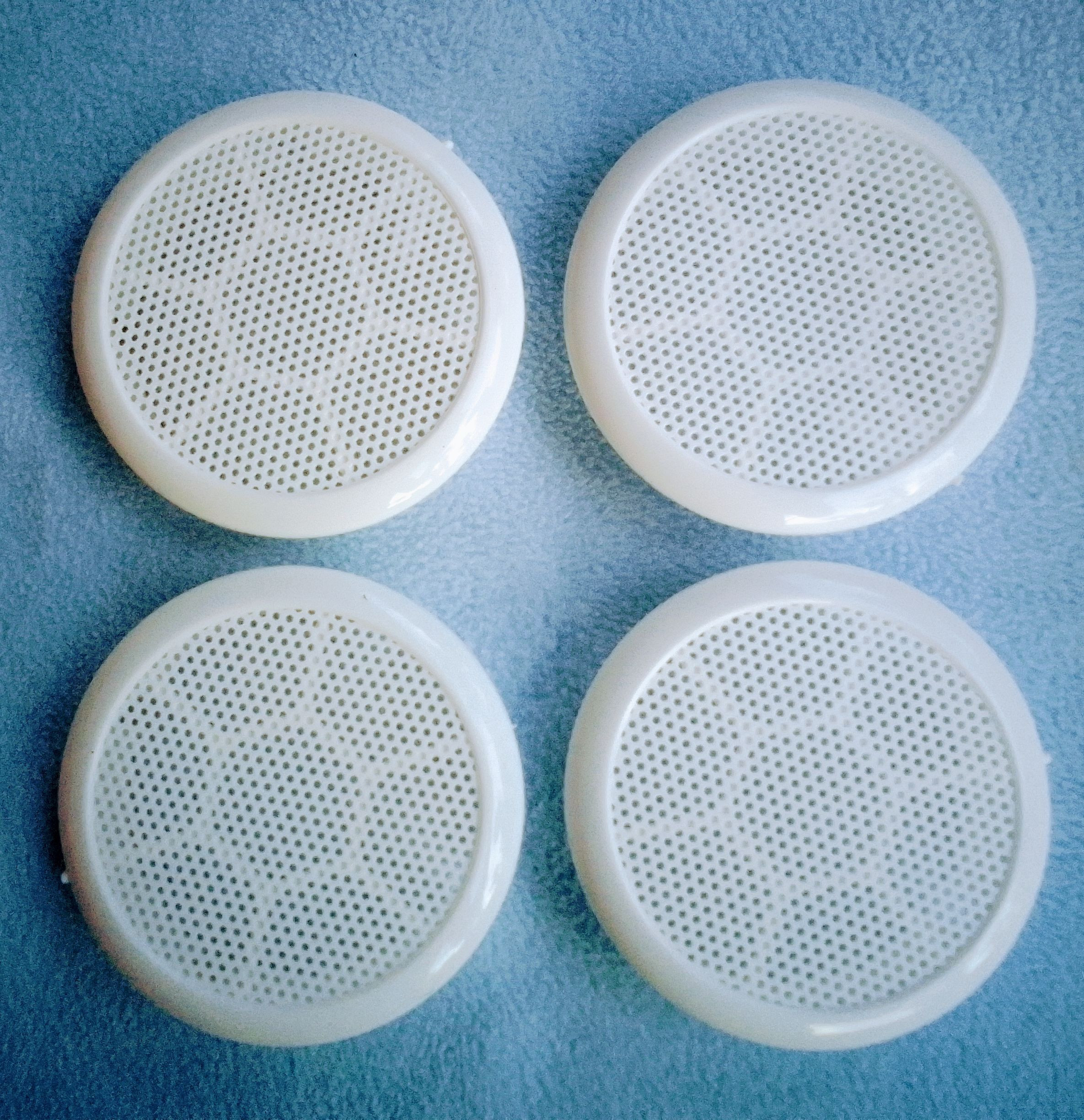ljl traders Round Wall Air Hole Closer Mosquito Net Dust Controller White - 6 PCS (3 IN) Insect Net image 1