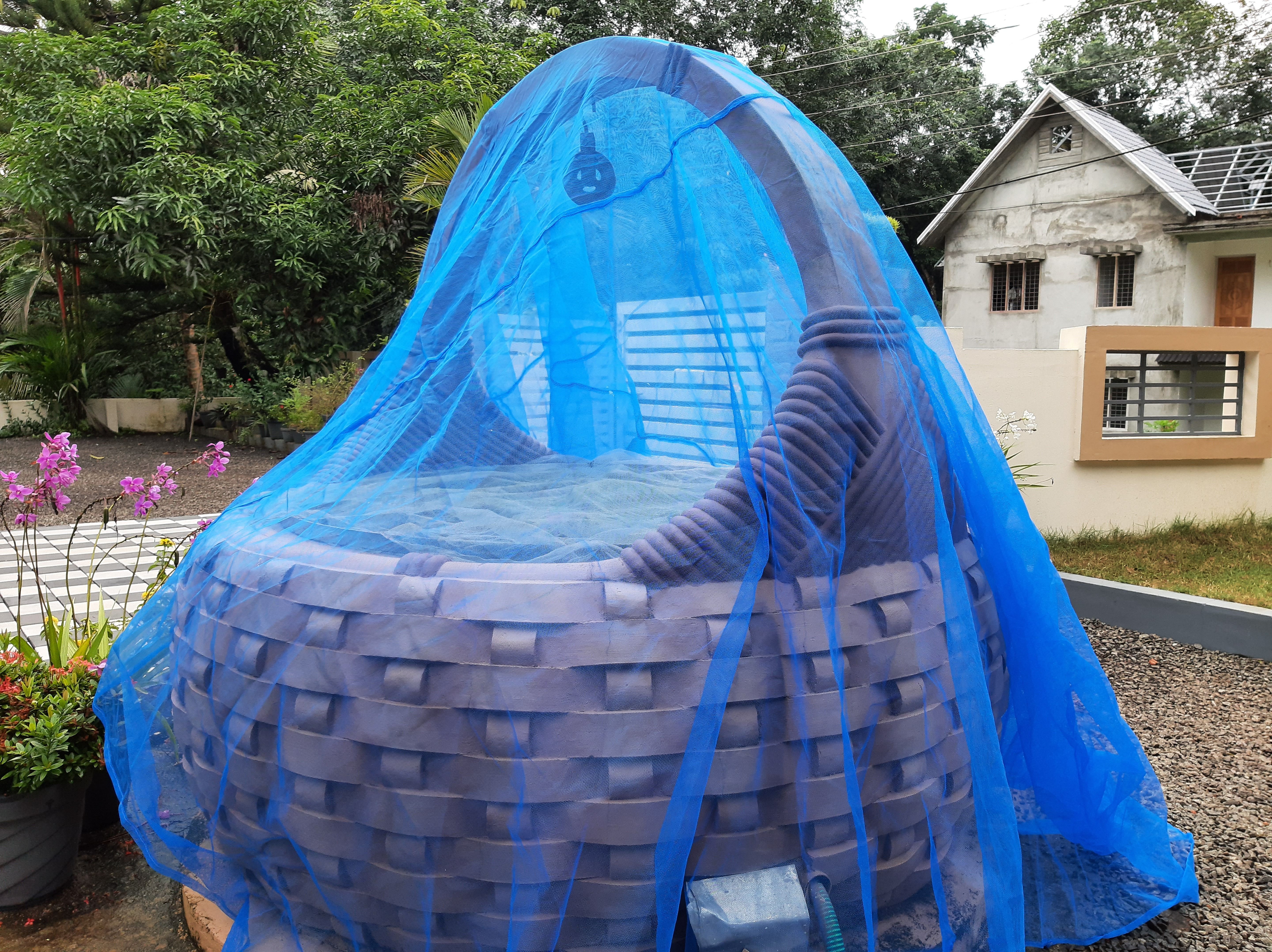 manju's well net OPEN WELL COVERING NET 5X5 METER / 15X15 FEET Insect Net-picture-11