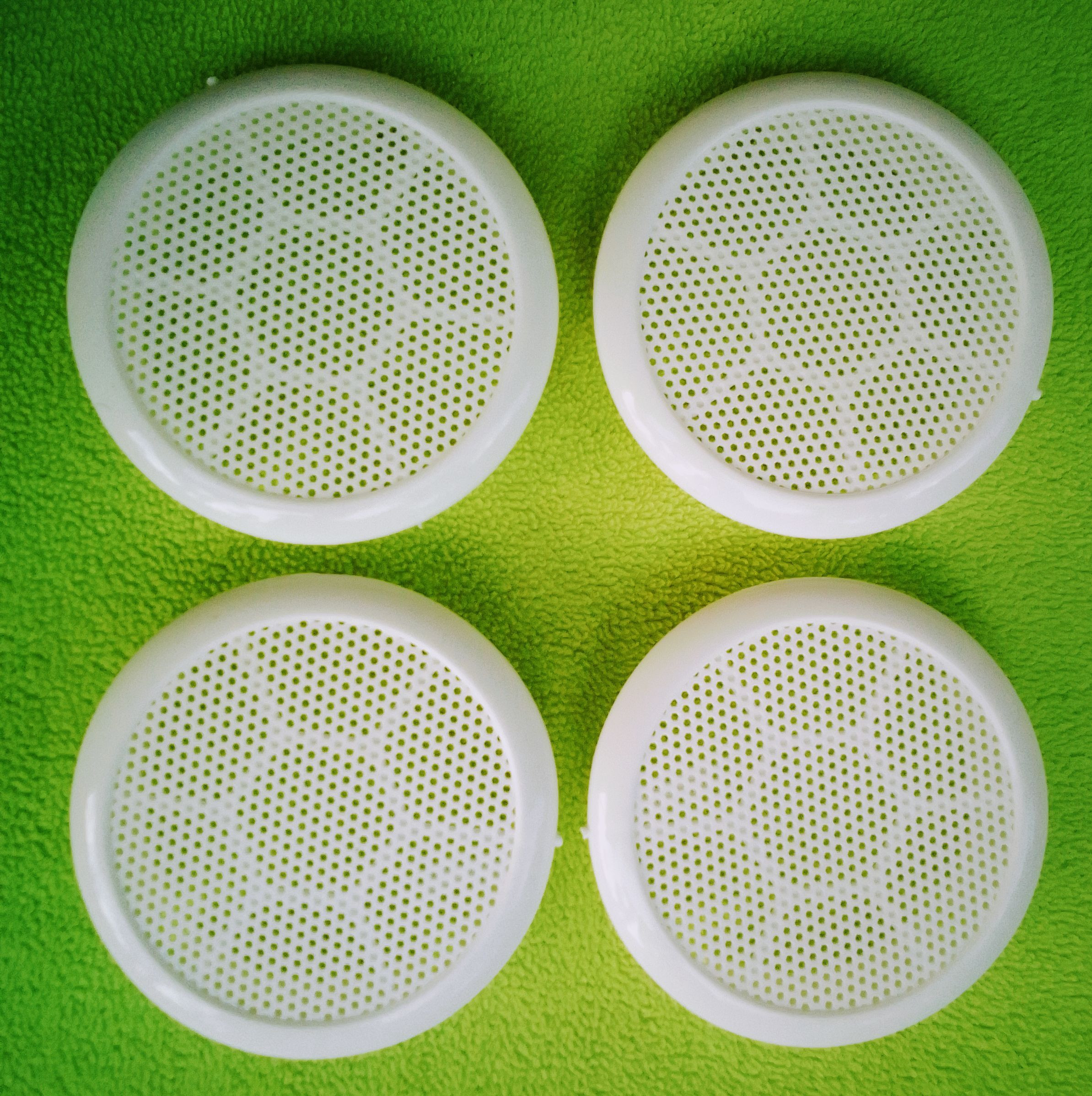 ljl traders Round Wall Air Hole Closer Mosquito Net Dust Controller White - 6 PCS (4 IN) Insect Net image 1