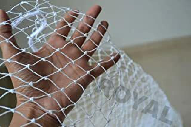essoti Bird Net(10 X25 ft)25mm Hole White in Color Corner Ropes Installation Kit Along Insect Net image 1