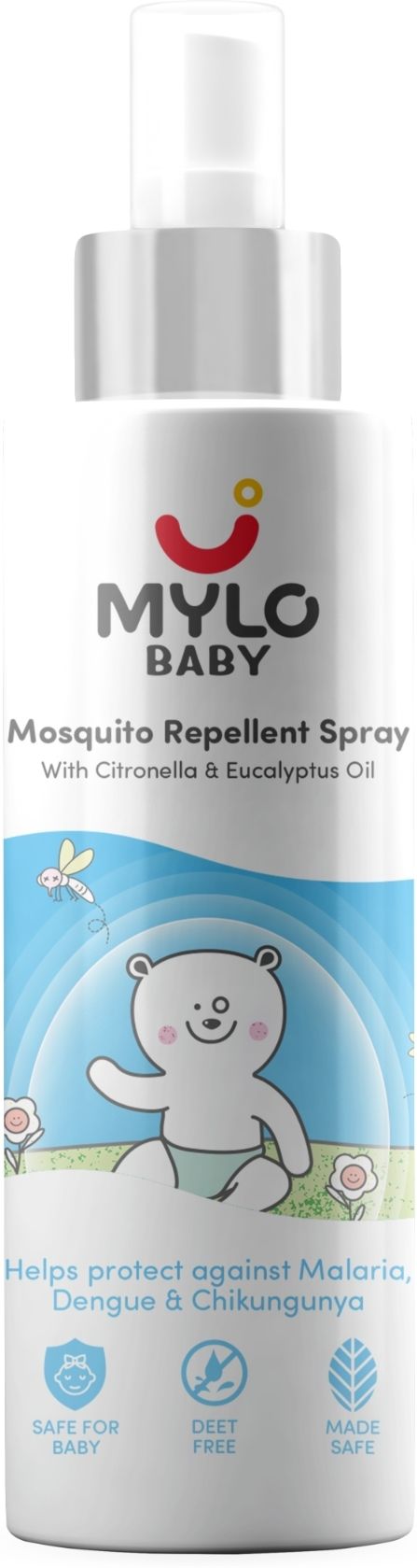 Baby Mosquito Spray for Babies, 100% Natural, 12-hours protection, DEET Free