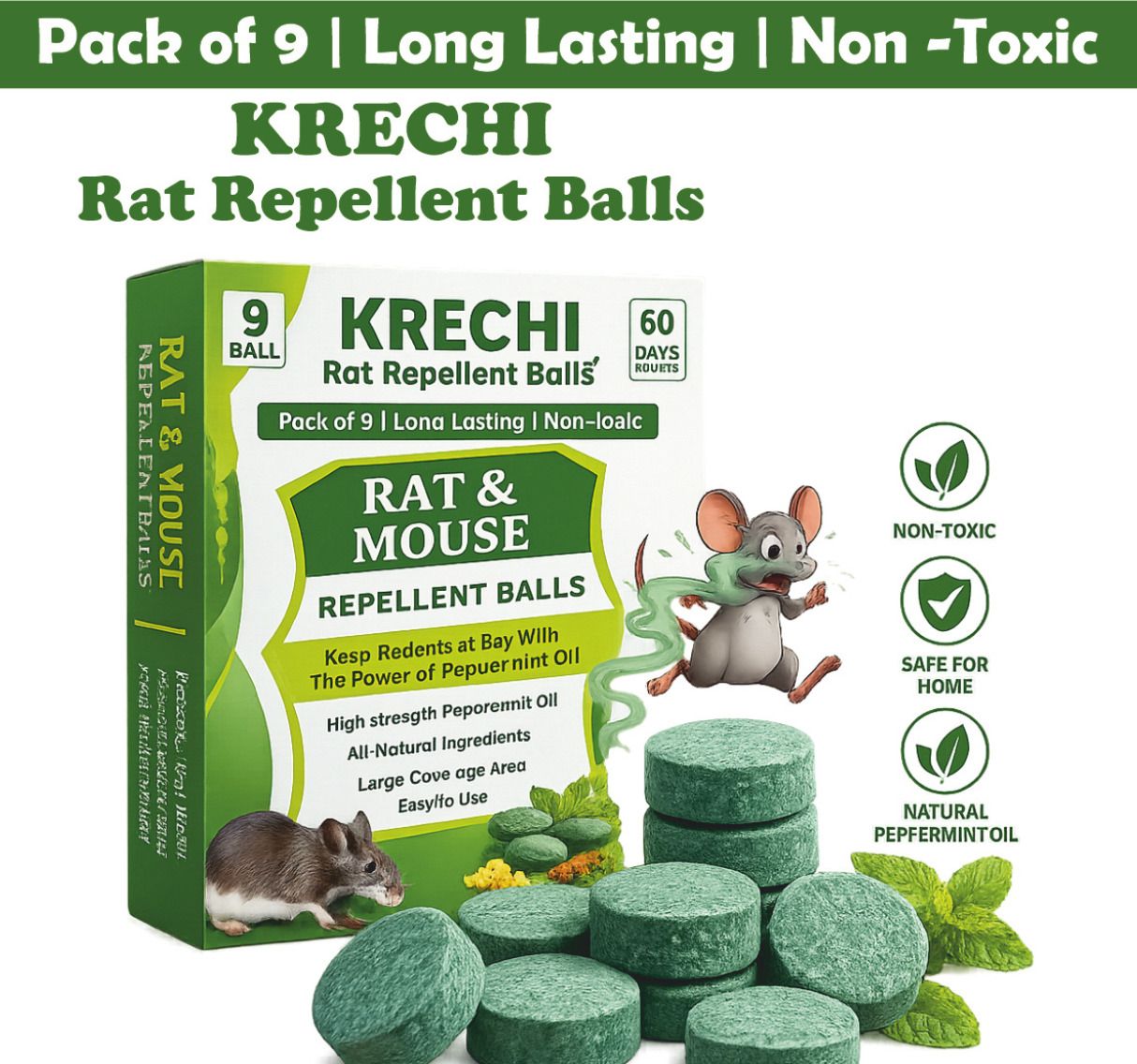 Rat Repellents Ball for Home & Kitchen | Strong Smell Formula | Mouse Control-image-4