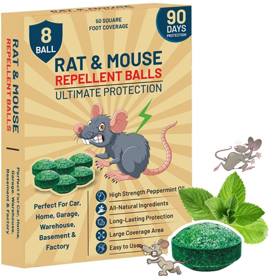 dr.pestgo Rodent Defense Kit: Rat Killer Cake, Rat Trap, Rat Repellent Balls-picture-10