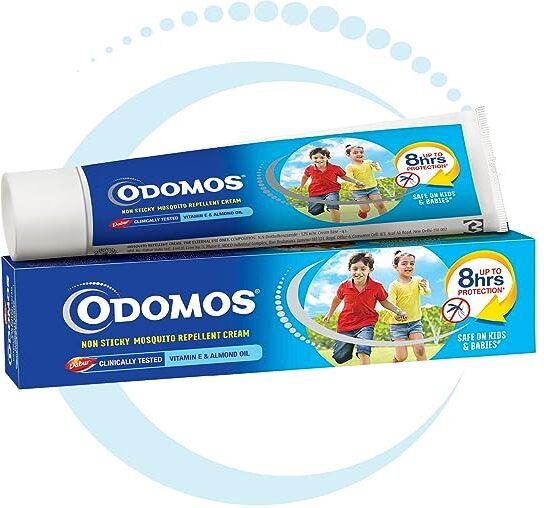 Odomos Non-Sticky Mosquito Repellent Cream With Vita Odomos Non-Sticky Mosquito Repellent Cream With Vita