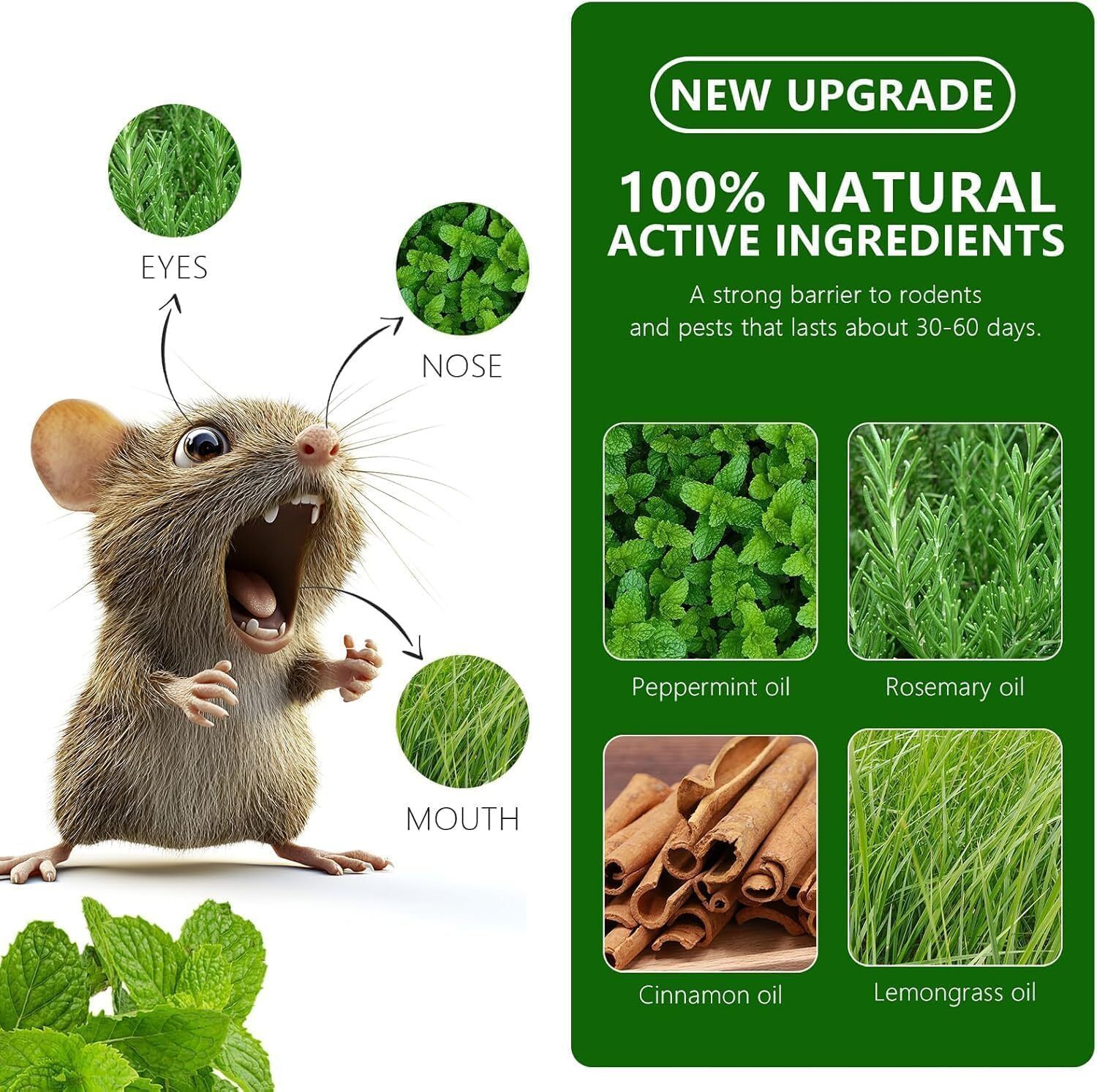 qozweid Natural Rodent rat Repellent Tablets car home Pest Control Long Last Rat Insect-picture-20