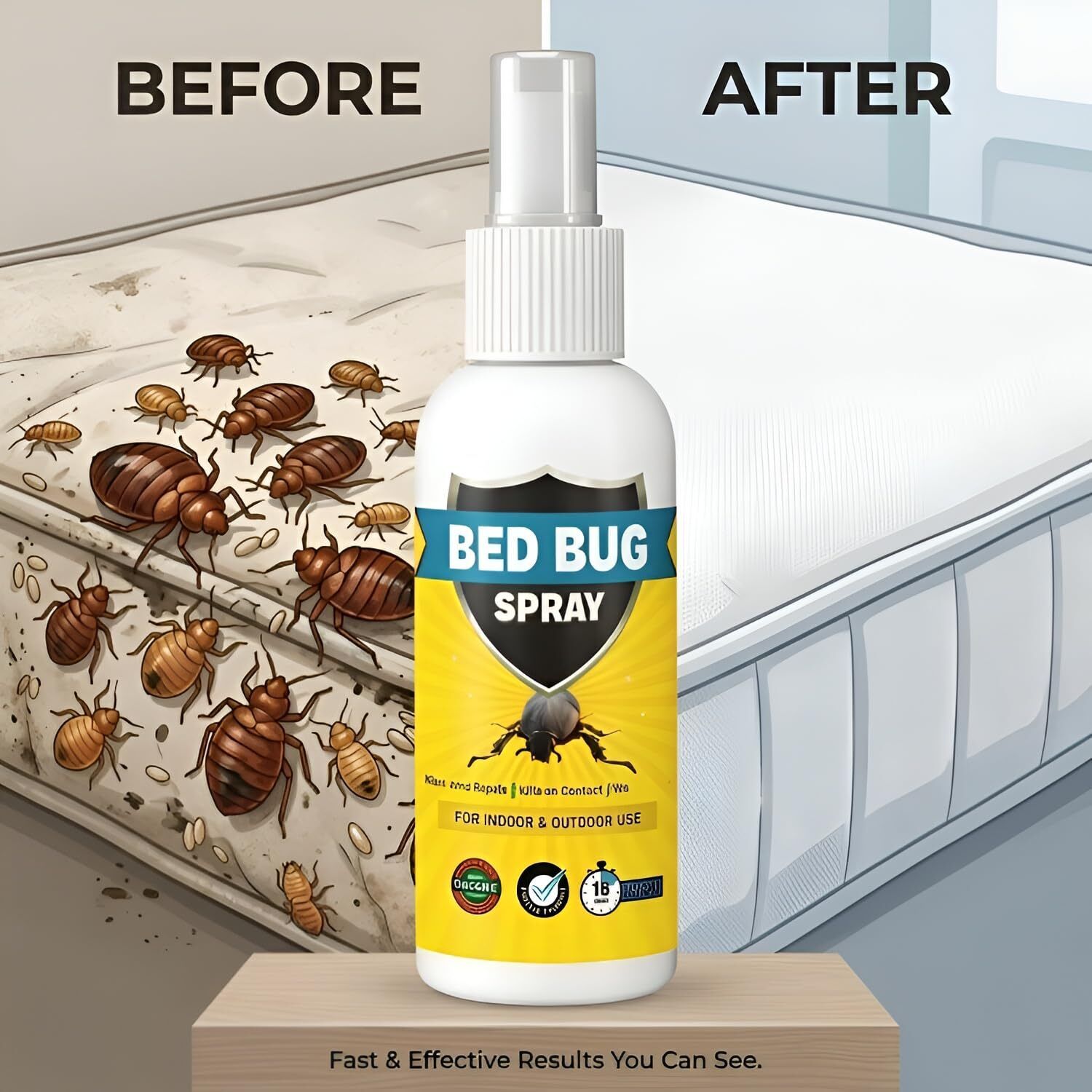 Bed Bug Spray Non-Toxic 100% Herbal Skin Safe Baby Safe-image-25