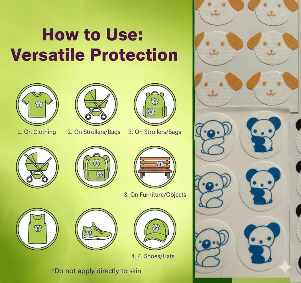 maitri enterprise Natural Baby Mosquito Repellent Patches for Kids & Adults(36 Patches) M02-picture-32