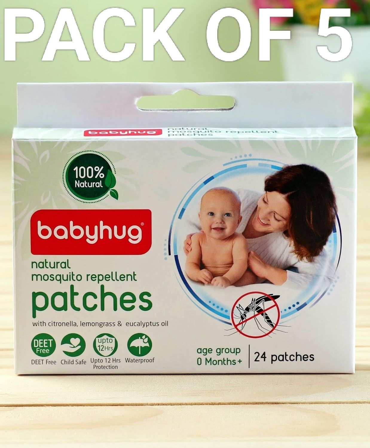 Natural Mosquito Repellent Patches for Babies, Protects from Dengue (120Patches)-image-46