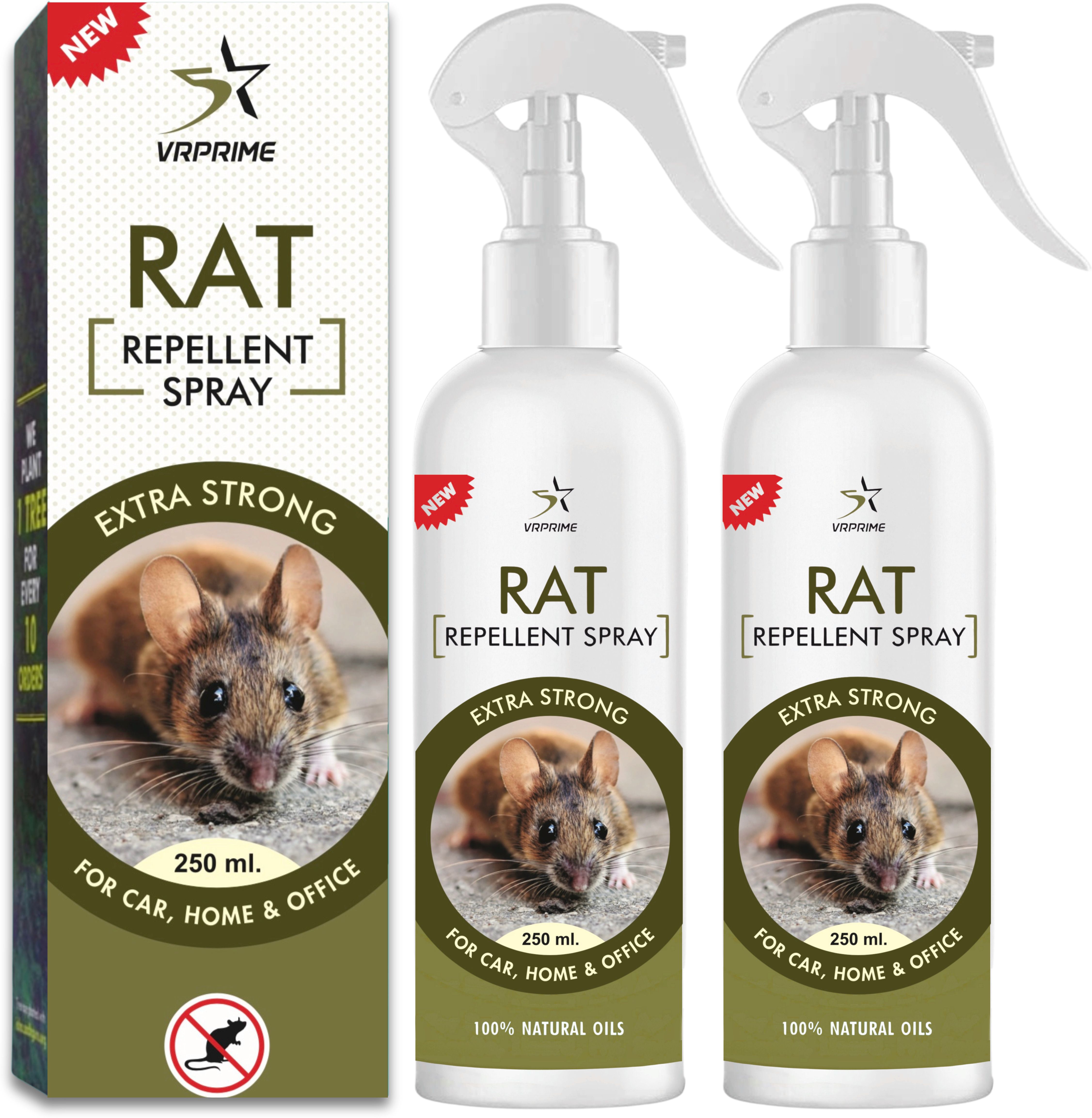 vrprime Rat & Rodent Repellent Spray for Car, Home & Office | Natural Formula-picture-17