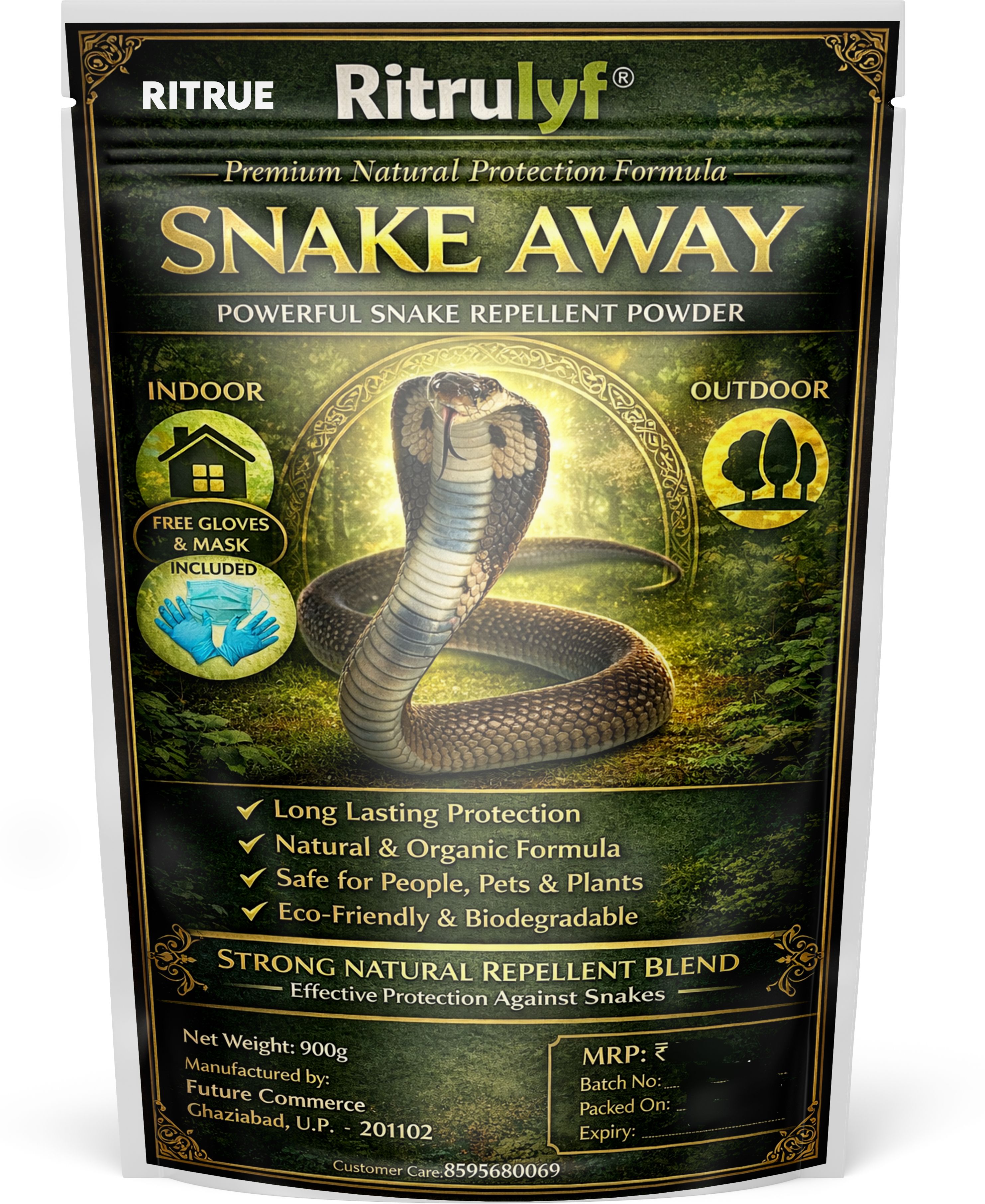 ritrulyf Powerful Snake repellent powder Natural, Non-Toxic, No Smell, Pet Safe-image-21