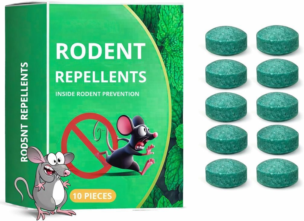Natural Rodent rat Repellent Tablets Pest Control Long Lasting Anti Rat Insect-image-2