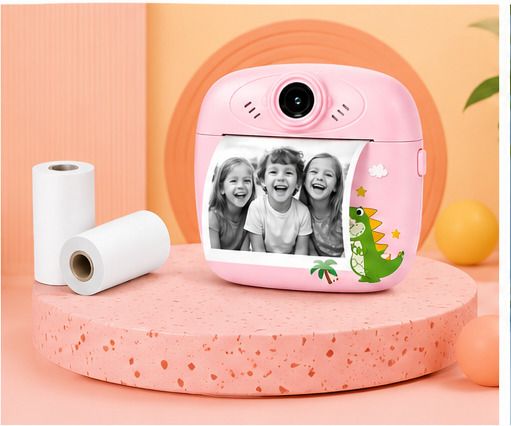 Royal Stud Instant Print Camera for Kids Portable Kids Thermal Print Camera with HD Photos, Video & Selfie, Pink Instant Camera-image-22