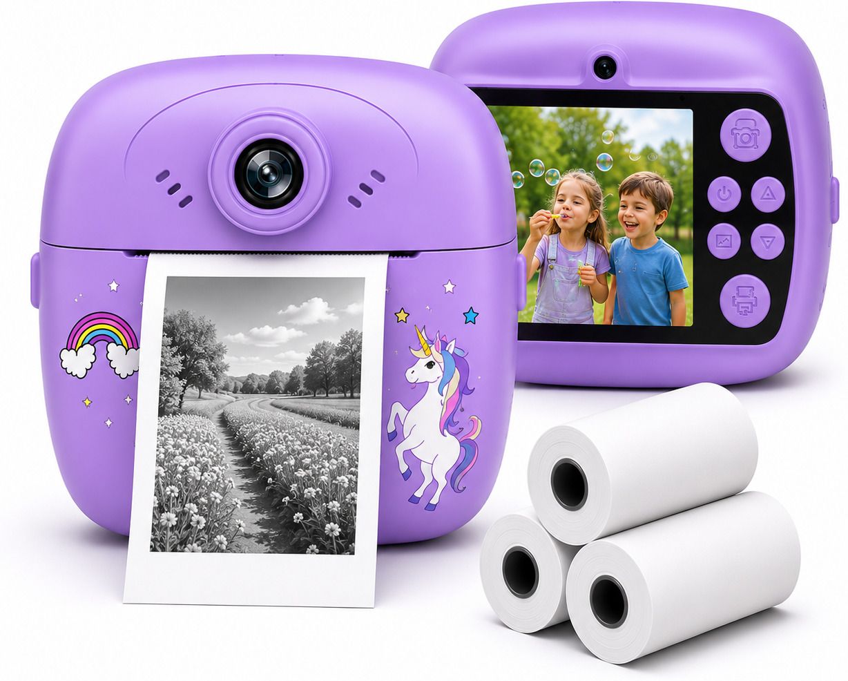 LIVORA Kids Instant Print Camera Instant Photo Print Camera for Kids with Dual HD lens & Video Recording Instant Camera-picture-14