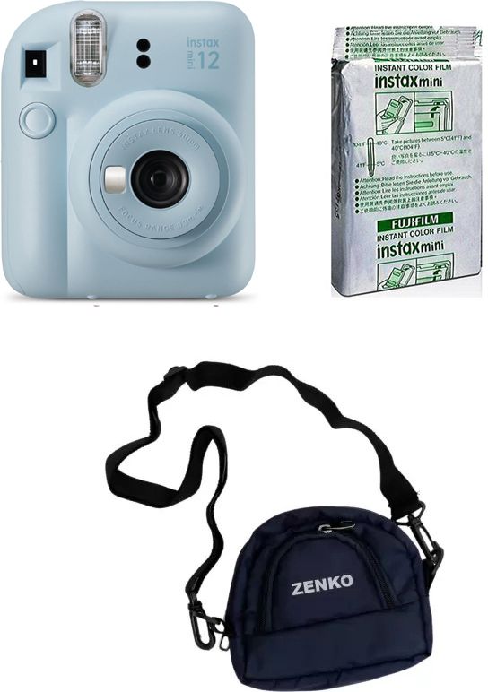 FUJIFILM Instax mini 12 Pastel Blue Instant Film Camera with 10X1 Pack of Instant Film With Blue Pouch Instant Camera-picture-27
