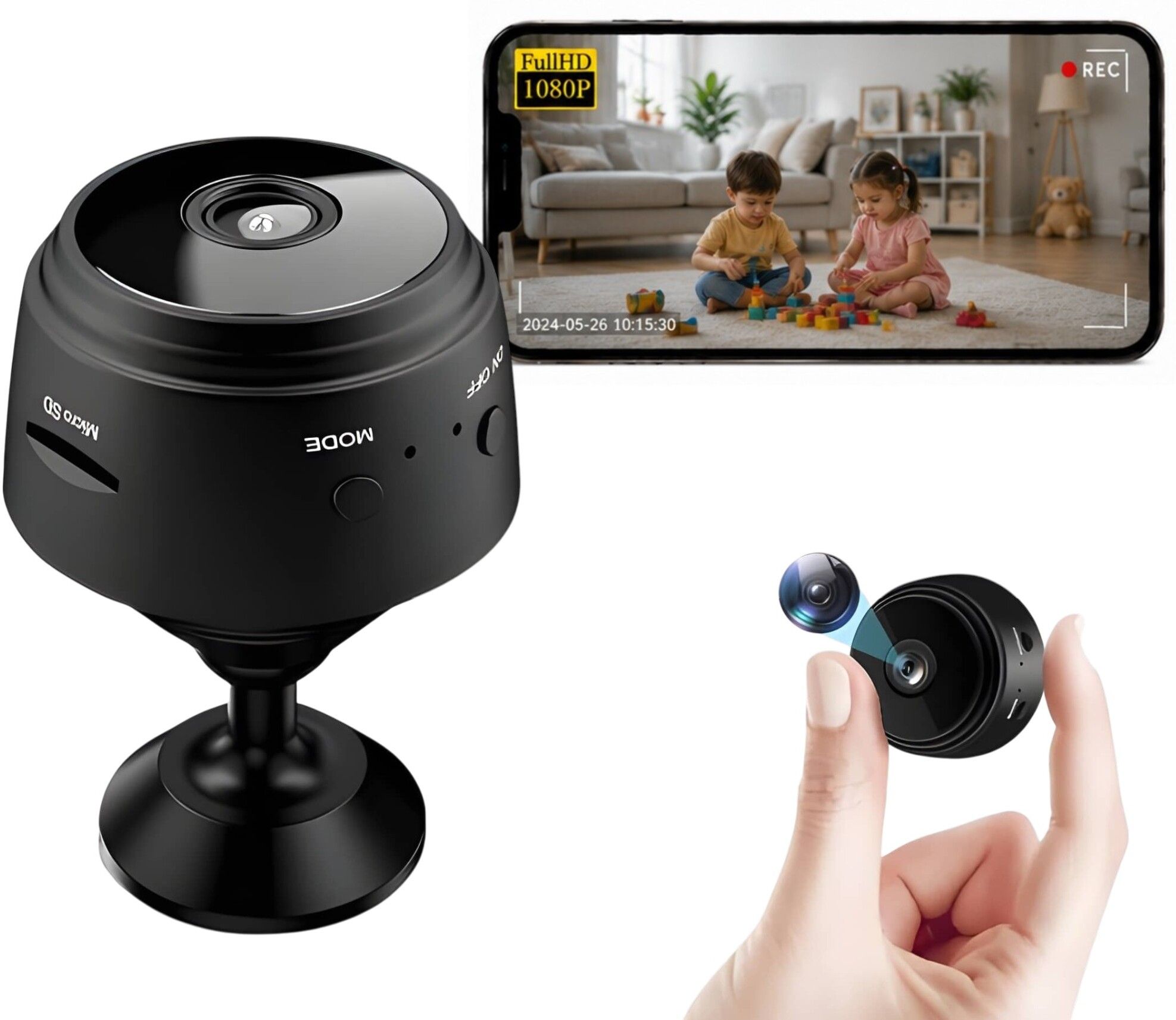 osqd A9 A9 Wireless Mini CCTV Camera 1080P WiFi Home Security Hidden Camera Instant Camera-image-0