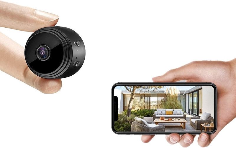 HomeEye A9 Mini Megnet Camera WiFi With Audio and Video Live Feed WiFi Recording Instant Camera